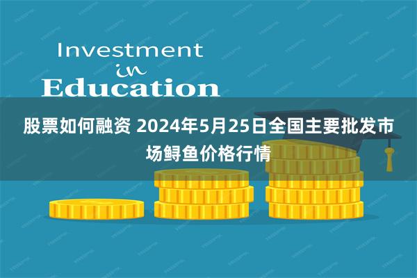 股票如何融资 2024年5月25日全国主要批发市场鲟鱼价格行情