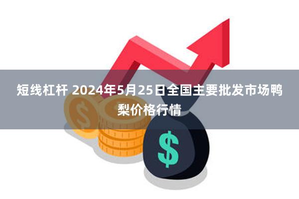 短线杠杆 2024年5月25日全国主要批发市场鸭梨价格行情