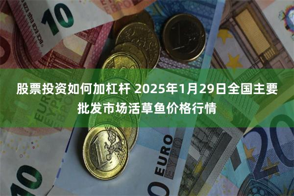 股票投资如何加杠杆 2025年1月29日全国主要批发市场活草鱼价格行情